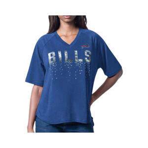 NFL Women's Sequin Top by Glll - Bills - Regular